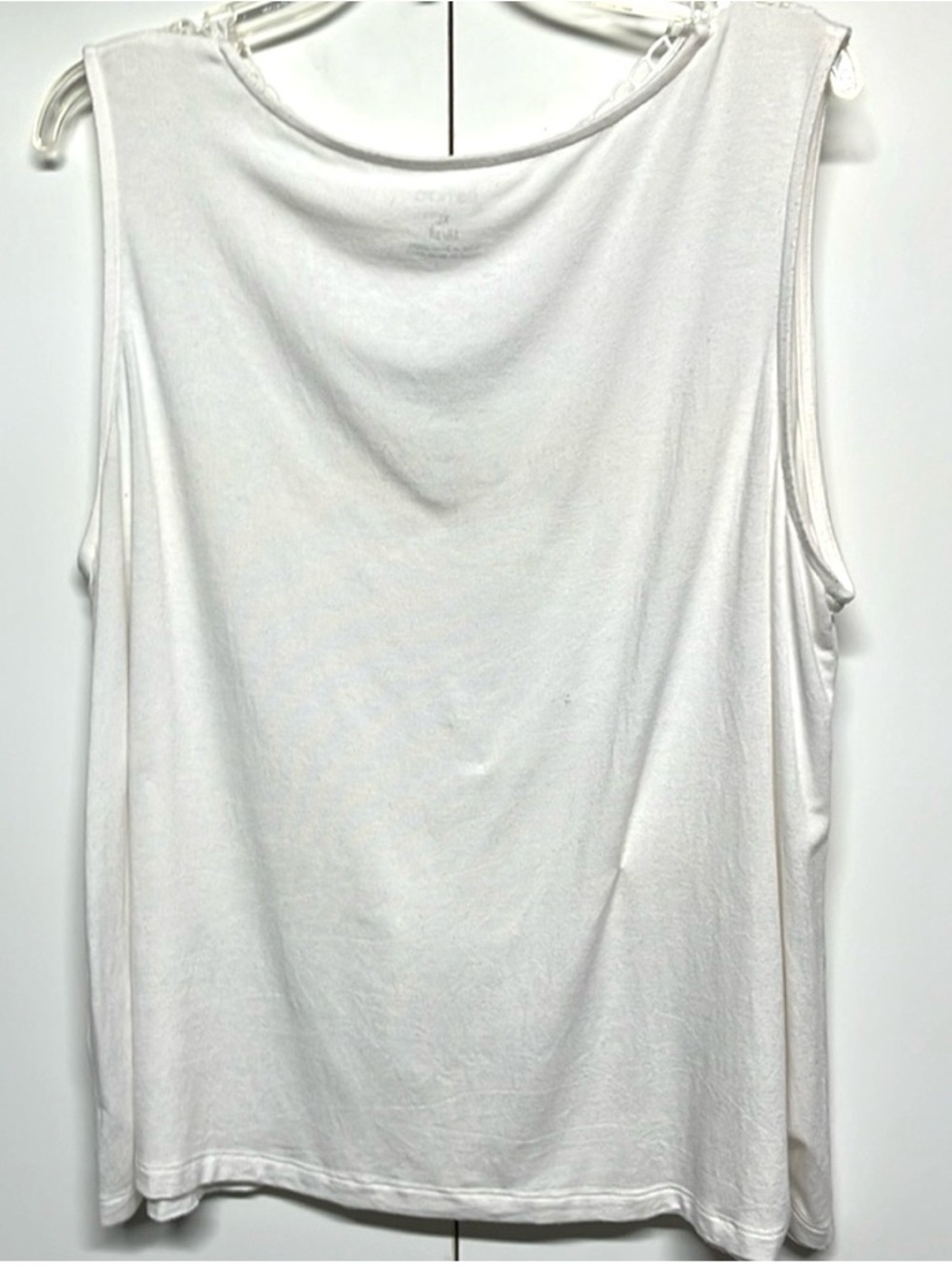 White Eyelet Tank Top - Picture 3 of 7